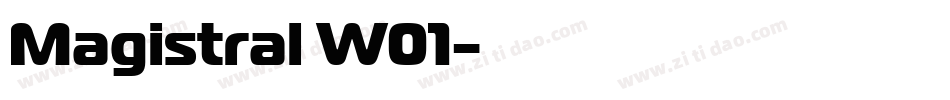 Magistral W01字体转换